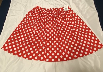 Taydey Fashion 2XL Red Skirt w/White Pika Dots New with Tag