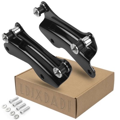 LDJXDADI 4 Point Docking Hardware Kit for Touring Street Glide Electra Black 