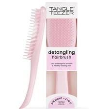 Tangle Teezer Detangling Hairbrush For Wet & Dry Hair Pink Straight & Curly