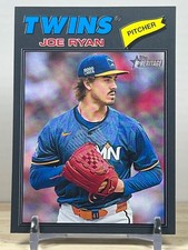 2026 Topps Heritage Joe Ryan #295 (SP) Dark Gray Border - Twins