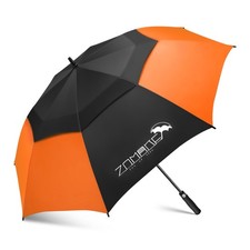 ZOMAKE 62 Inch Golf Umbrella Extra Large Oversized 62 Inch, Black Orange