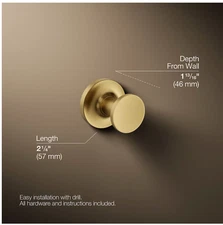 New Purist® Robe hook  K-14443-2MB