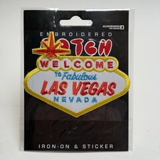 VTG Embroidered Welcome to Fabulous Las Vegas Nevada Iron-on Patch 2003 NIP
