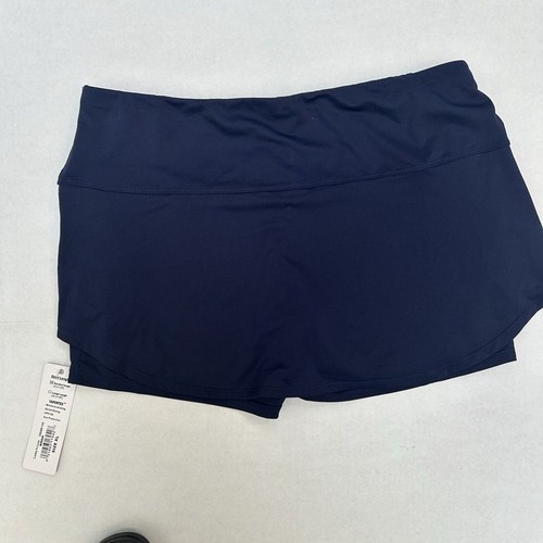 Gonna pantaloncino tennis pickleball Lucky In Love nuova con etichetta blu navy accenti bianchi taglia XL/16 - Foto 7 di 7