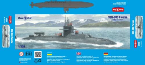 Konvolut Mikro Mir 350-037 + 350-039 SSN-683 Aufnäher SPÄT + FRÜHE Version 1/350 - Bild 8 von 12