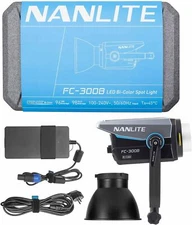 NANLITE FC-300B 300W Bi-Color LED Spotlight Photography COB Lights 2700K-6500K