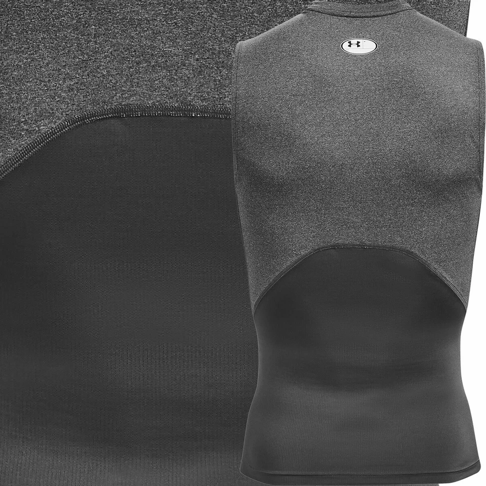 Under Armour Men's UA HeatGear Compression Shirt, Sleeveless, Tank Top 1361522 - Image 3 of 3