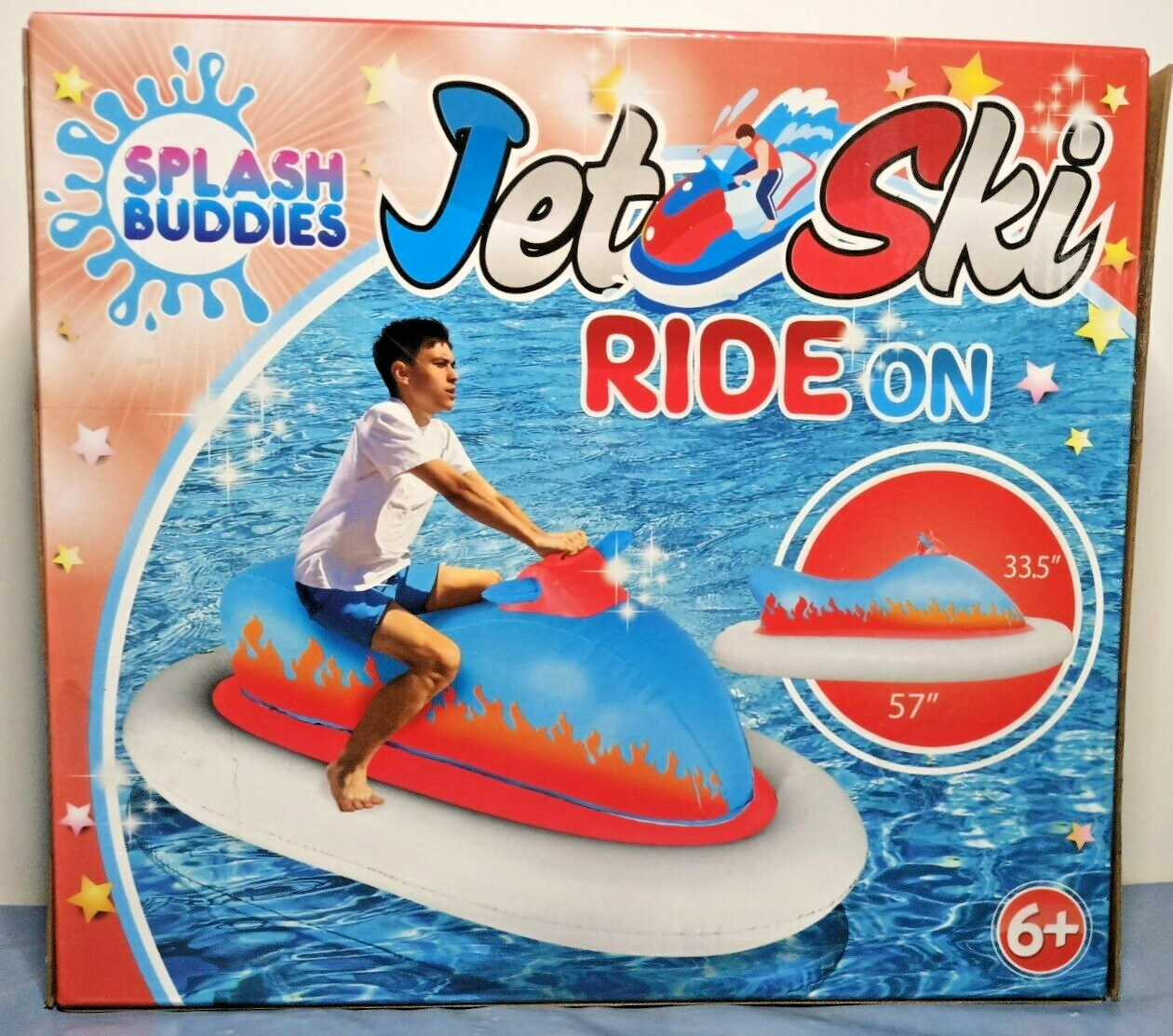 Splash Buddies Jet Ski Ride On Pool Inflatable