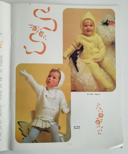 Lovable Hand Knits Vol 30 Infants to 4 Fleisher Bear Brand 1968 Easy Care 63pg - Picture 6 of 9