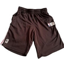 Boys NBA Basketball Active Black With Red, White Blue Trim Shorts Sz XL 18-20
