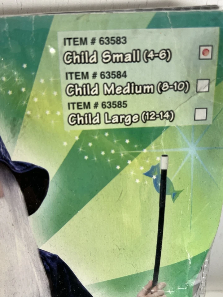 Disfraz de Mago Niño Juego Halloween Pequeño 4-6 Foto 3 de 4