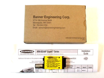 NIB Banner 54623 SME312FPBQD Mini-Beam Fiber Optic Amplifier