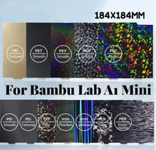 Spring Sheet Build Plate For Bambu Lab A1 Mini H1H PEY PEO PET PEI HeatedBed 184