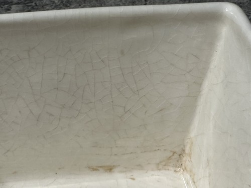 Pottery Barn Chalkboard Planter Box Ceramic Off White - Picture 7 of 21