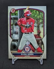 Elijah Green Prospect Rookie Card 2023 Bowman Base #BP-23 Washington Nationals 