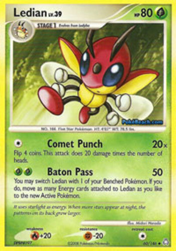 Pokemon - Ledian - 60/146 - Uncommon - Legends Awakened - NM