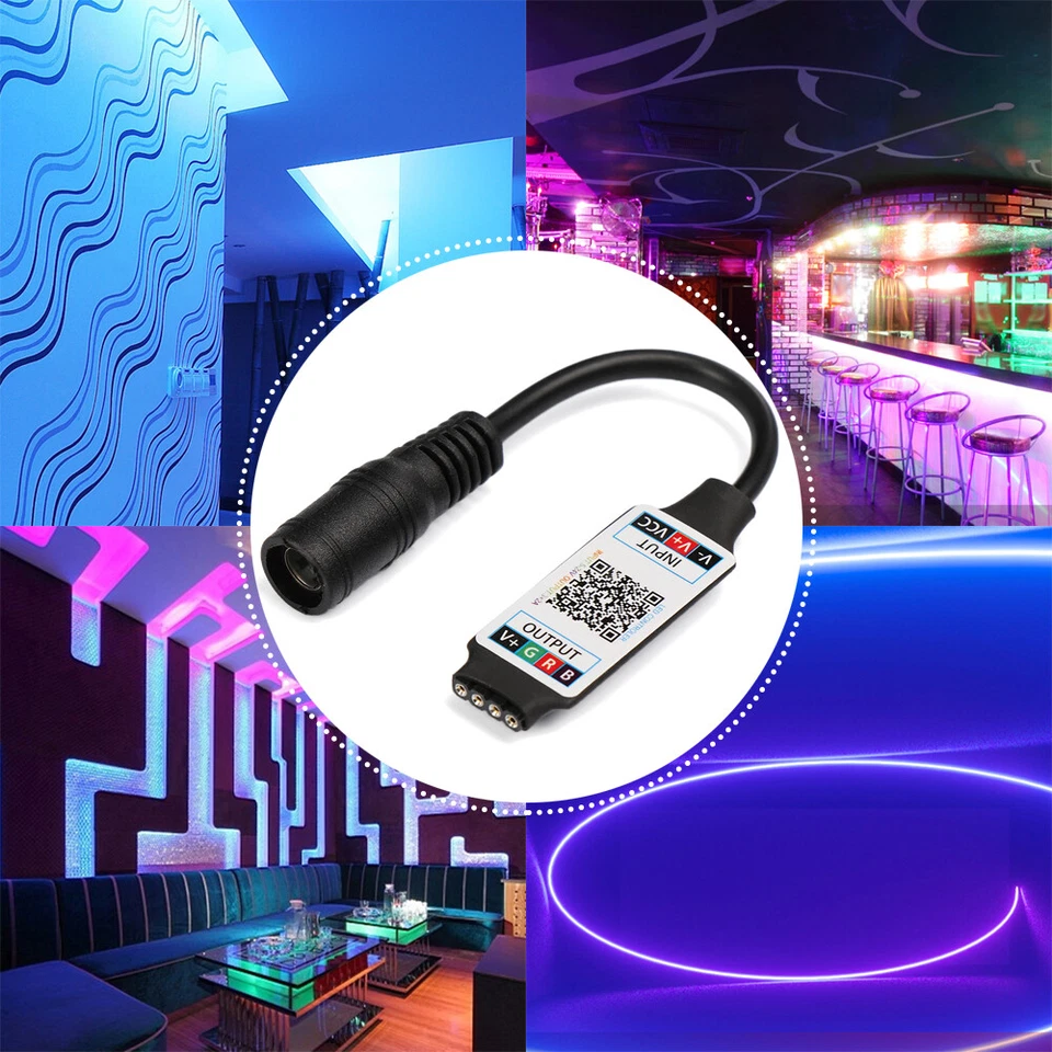 Bluetooth RGB LED Strip Controller DC 5-24v Light Mini Controller for 3528 5050 - Image 3 of 4