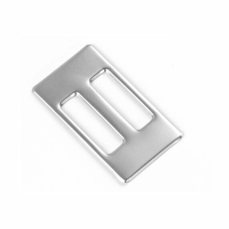 Ajuste para Audi A4 A5 2009-2016 plateado acero coche salida de aire medio moldura de marco de ventilación Foto 3 de 4