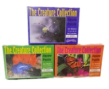 1000 Piece Puzzles Featuring Different Animals Set Of 3 All New In Box- Sealed
