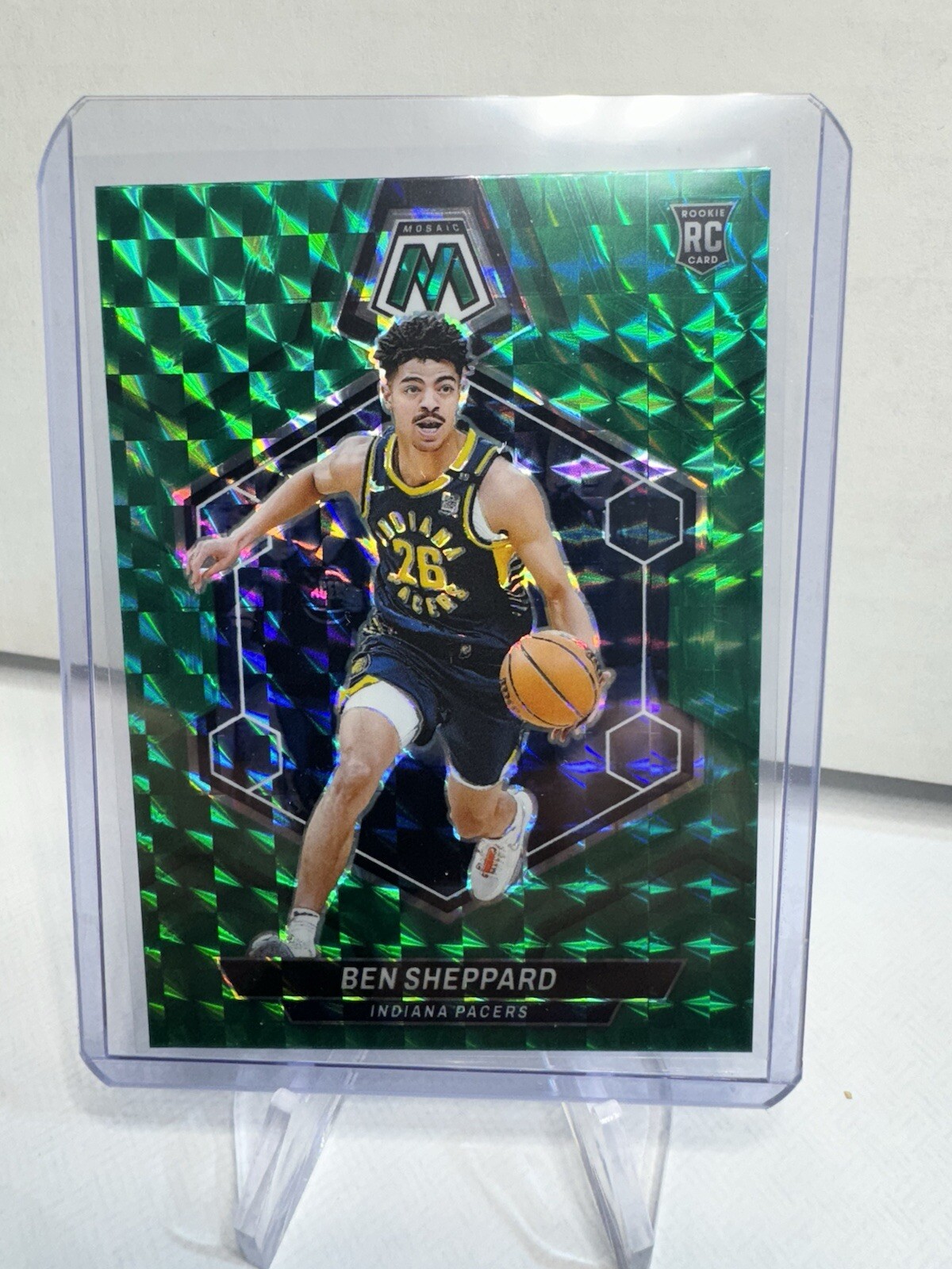 2023 Ben Sheppard Green Mosaic Pacers Rookie   244