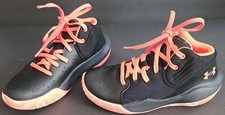 Under Armour girls Grade School Jet 21 Black sneaker athletic Shoe Size 1 Youth