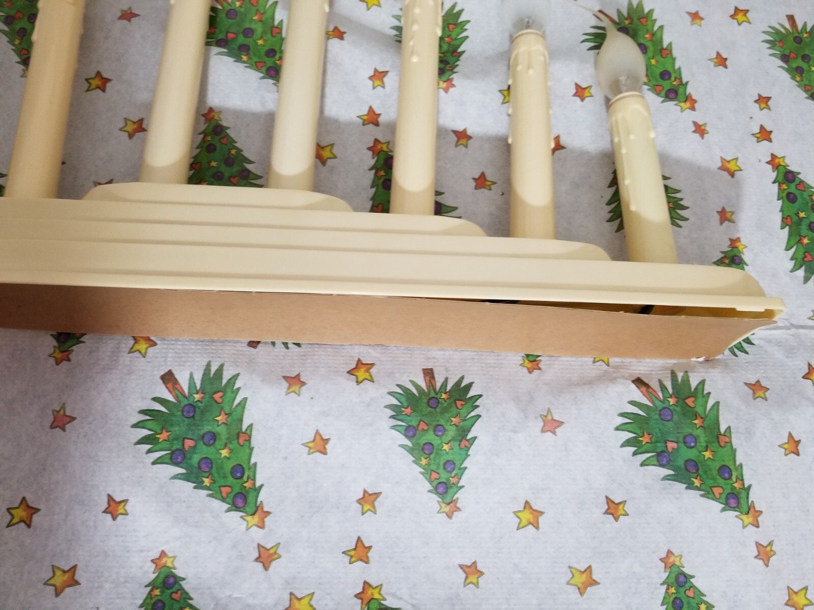 Vintage Christmas 8 Light  Candolier Original Box