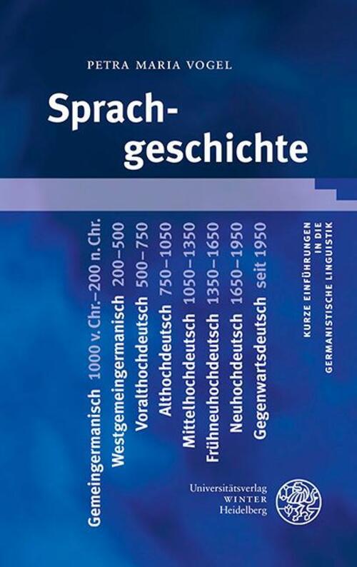 Thumbnail - Sprachgeschichte | Petra Maria Vogel | Deutsch | Taschenbuch | Viii |