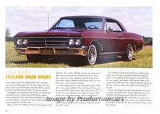 1966 Buick Skylark Gran Sport - Original Car Print Article J264