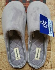 Dearfoams Women/Men Washable Slippers Velour Memory Foam Size XL 11-12 New