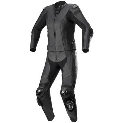 Alpinestars Stella Missile V2 2tlg. Lederkombi Schwarz/Schwarz Tech Air Damen