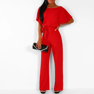 red pants romper