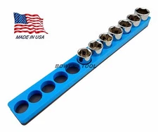 Mechanics Time Saver 3/8 Drive Magnetic Socket Holder Metric Organizer MTS USA
