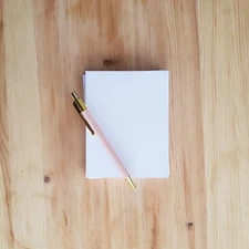 4.25 x 5.5 Blank Note and Message Pads - 60# paper - 60 sheets per pad (10 pack)