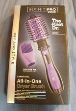 InfinitiPRO by Conair The Knot Dr. Detangling Hot Air Dryer Brush NEW, Open box