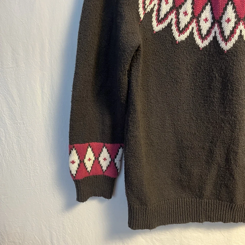 Suéter Blair Para Mujer Talla XL Fair Isle Y2K Suave Invierno Acogedor Preppy Clásico Foto 4 de 4