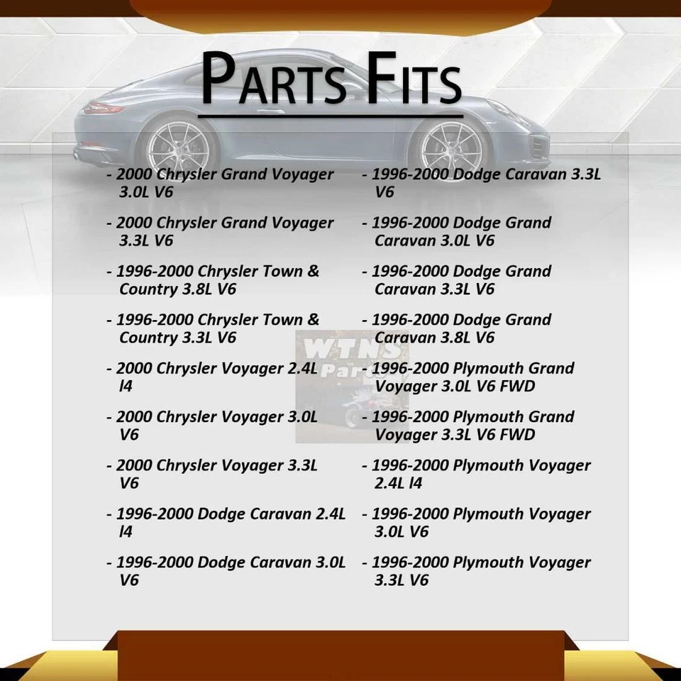 Amortecedores dianteiros traseiros e apoios de suspensão KYB conjunto de 4 peças para Chrysler Grand Voyager 2000 - Imagem 2 de 4