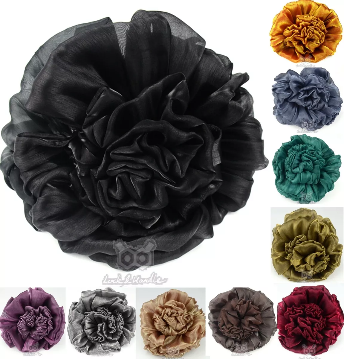 Volumizing Shimmer Satin Big Hair Bun Clip Under Hijab Scarf Volumizer  Khaleeji | eBay