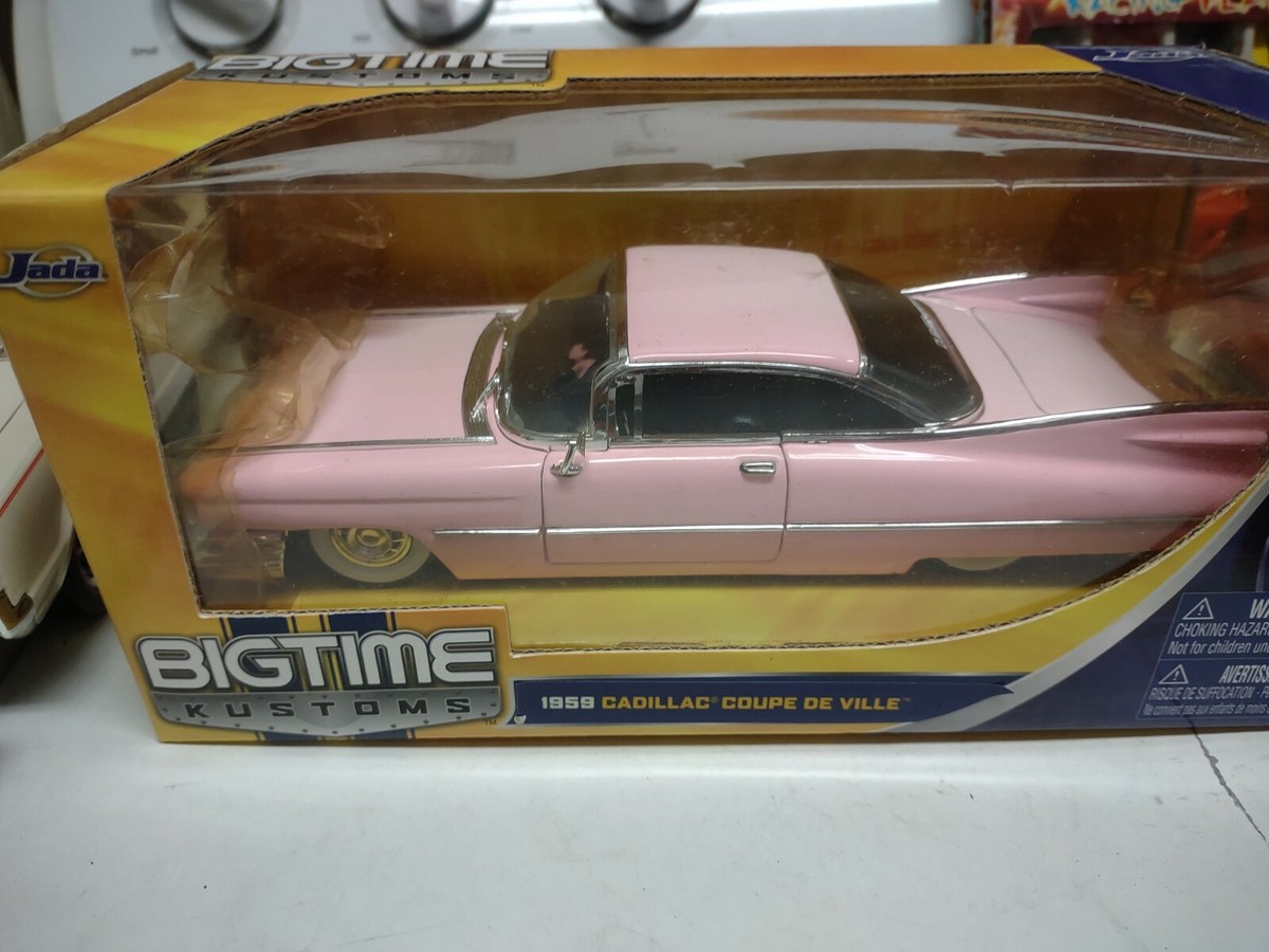 JADA 1959 CADILLAC COUPE DEVILLE PINK 1:24 DIECAST MODEL CAR