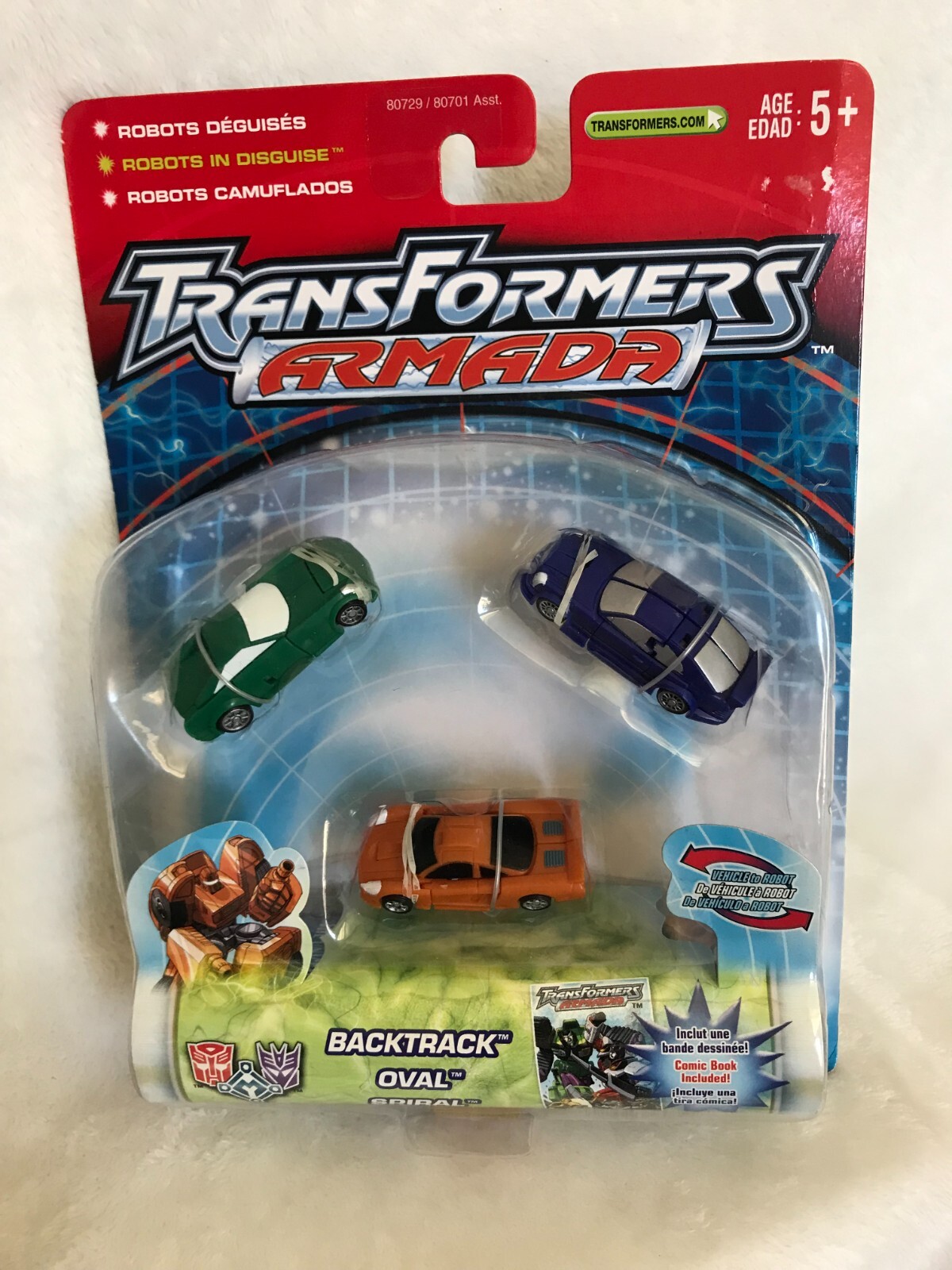 New Vintage 2002 Hasbro Transformers Armada Backtrack Oval Spiral Set ...