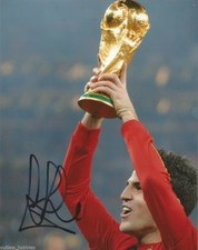 Spain Cesc Fabregas World Cup Trophy Autographed Signed 8x10 Photo COA F