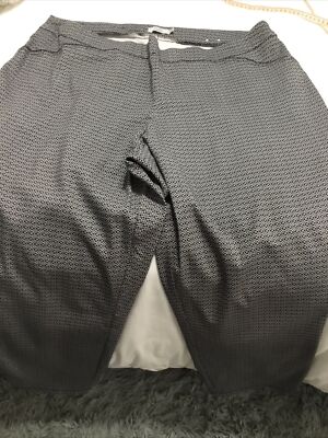 Dalia Women s Black and White Print Pants Size 20W