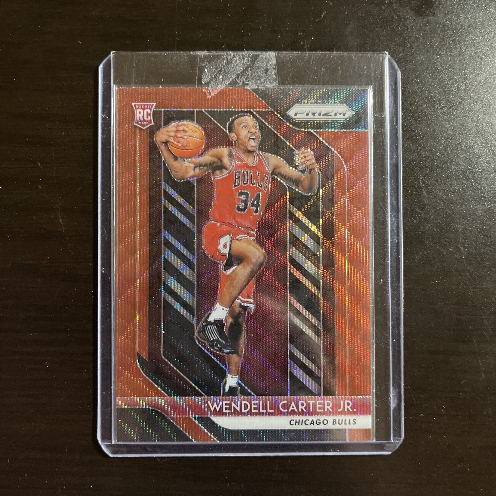 2018-19 Panini Prizm - Ruby Red Wave Prizm #80 Wendell Carter Jr Rookie