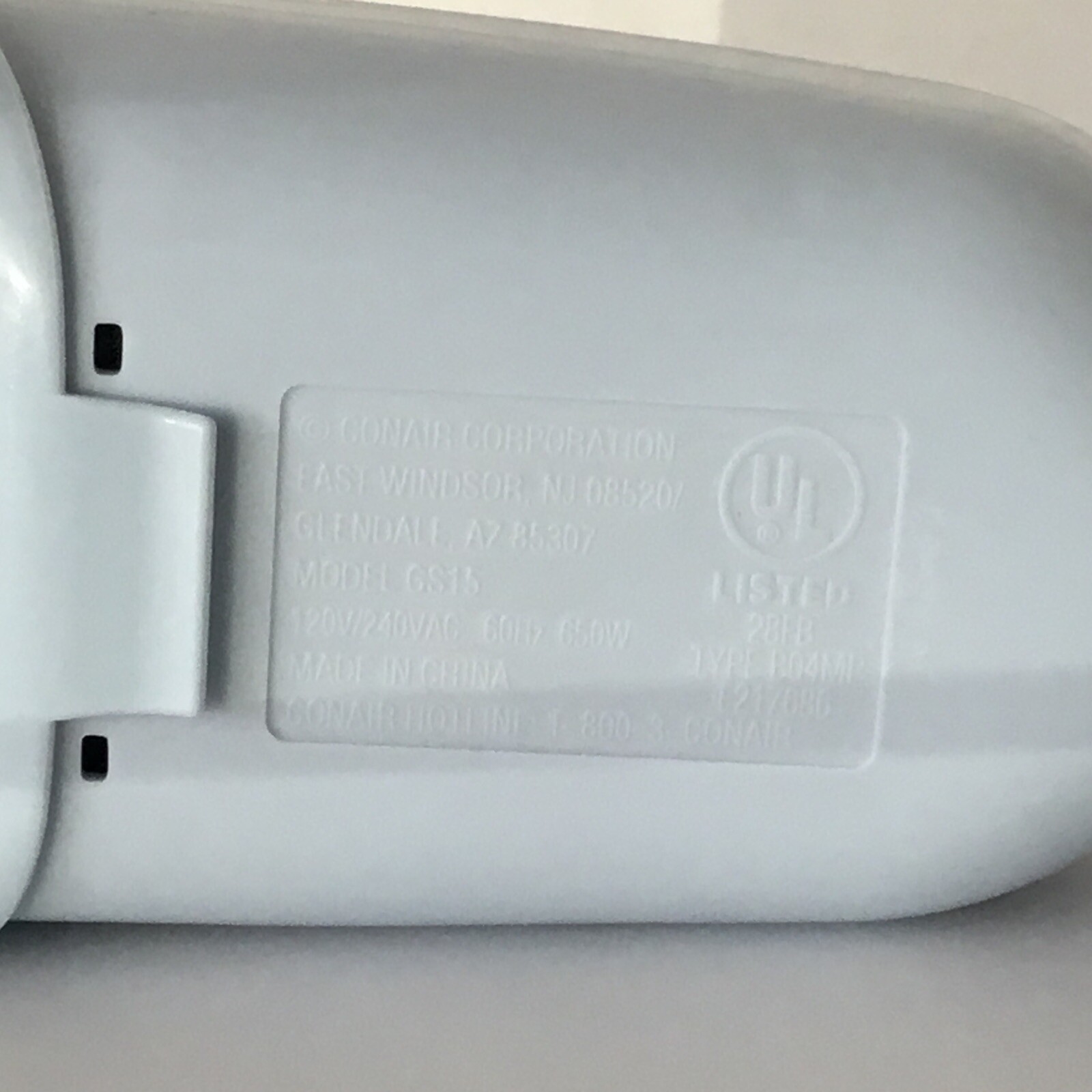 Conair Handheld Fabric Steamer Model GS15