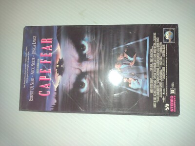 CAPE FEAR SEALED VHS TAPE MOVIE THRILLER 1991 ROBERT DE NIRO NICK NOLTE NOS 90s