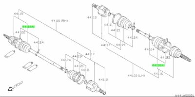 SUZUKI OEM 44118-70B10 FRONT Drive Shaft Boot Kit NEO ( B-A12