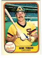 1981 Fleer #489 Gene Tenace San Diego Padres