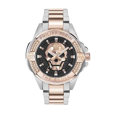 Philipp Plein Herren Uhr Analog Quarz THE $KULL PWAAA2925 Edelstahl