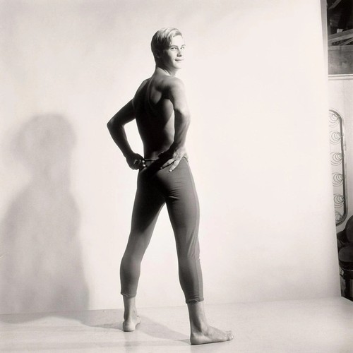 Bruce Bellas of LA Toby Cunningham Male Model Pants Gay - 17"x22" Fine Art Print