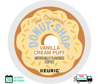    Donut Shop Vanilla Cream Puff Keurig Coffee K-cups  