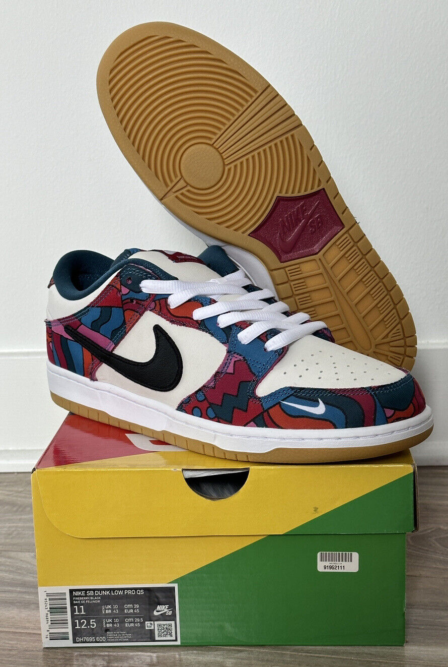 Size+11+-+Nike+Dunk+Low+Pro+SB+x+Parra+Abstract+Art+2021 for sale